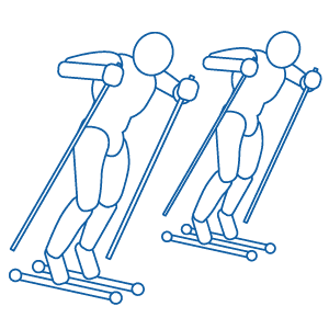 Pair Training (rollerski, inlines, running)