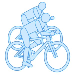 Pair Bicycling