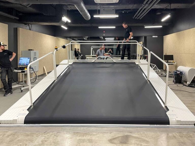 Rodby Treadmill installation at the Lower Silesian Sports Center in Poland.